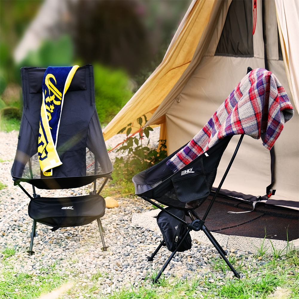 3D Aluminium High Back Folding Chair Max 100Kg's
