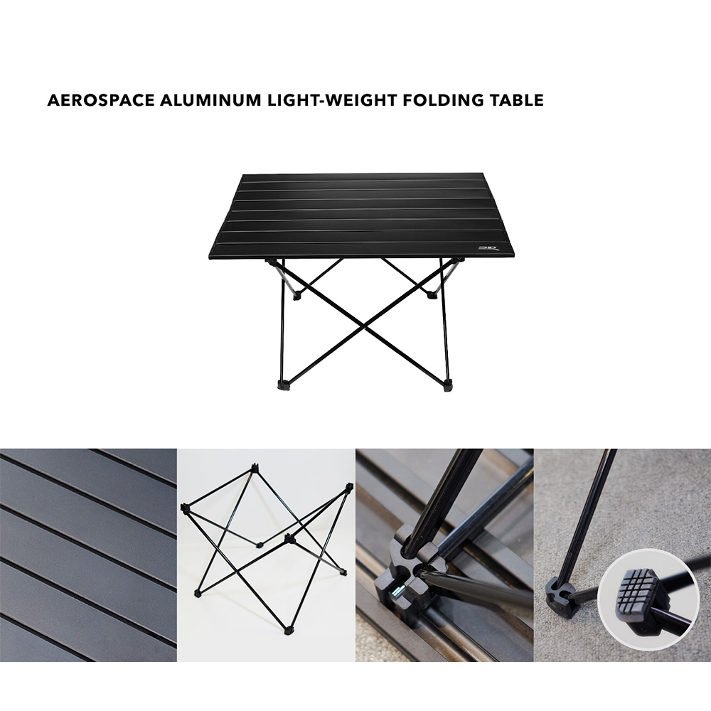 3D Aluminium Folding Table 68X46.5cm