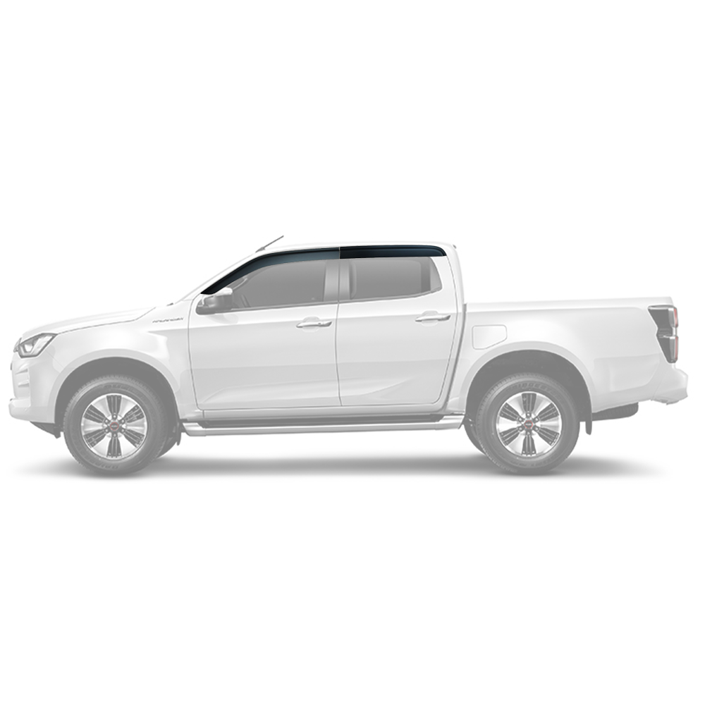 DMAX 2021-Present Weather Guards D/C Matt Black