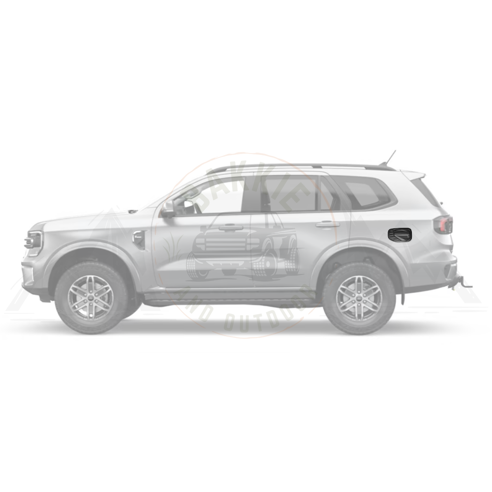Ford Everest 22+ Fuel Tank Cover Matt Black
