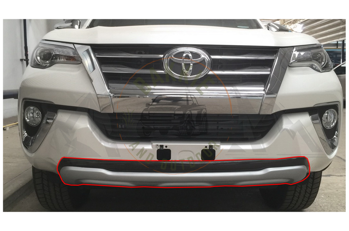 Toyota Fortuner 16+ Front Cladding Silver/Grey