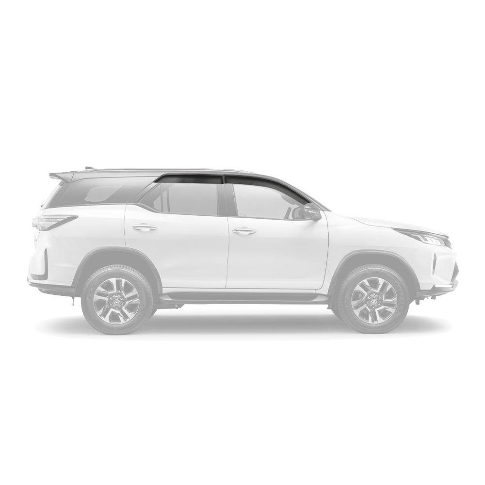 Toyota Fortuner 16+ Weather Guards Black Inj.