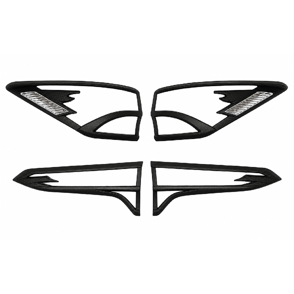 Toyota Fortuner 16-20 Tail Light Cover 3D Blk 2.4