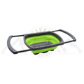 Drain Basket Collapsible Rectangular Green