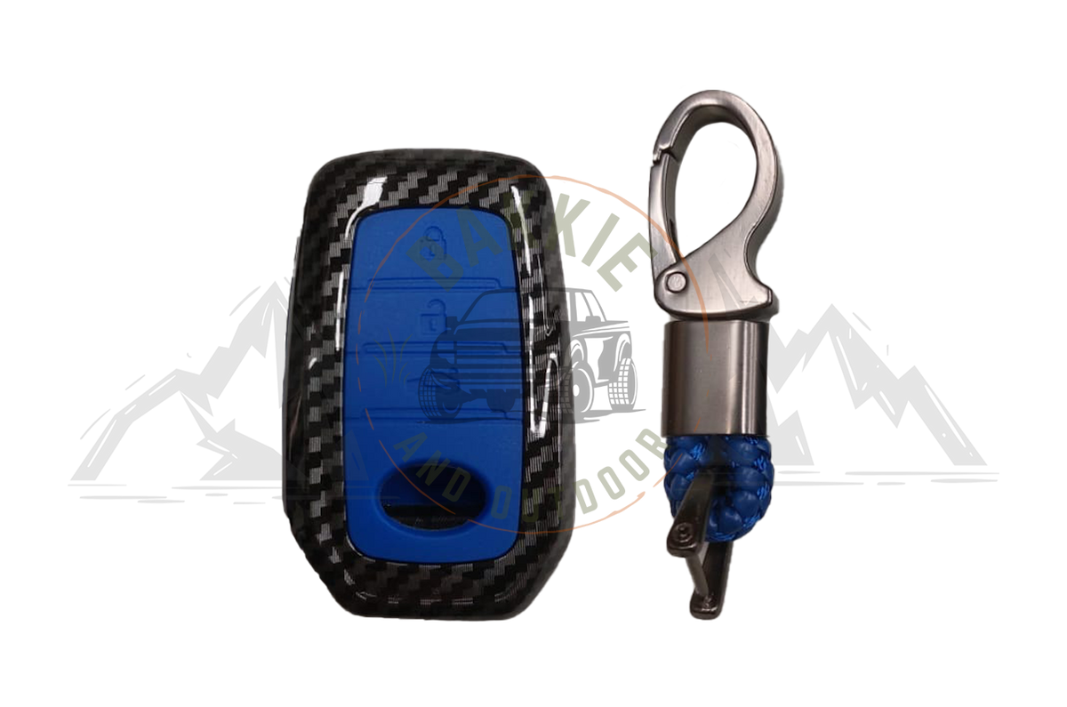 Toyota C Style Key Cover Carbon Fibre Blue