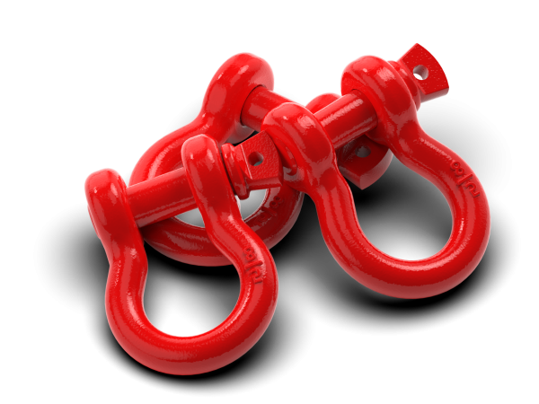 Hamer 4.75 Box Shackles - RED (PAIR)