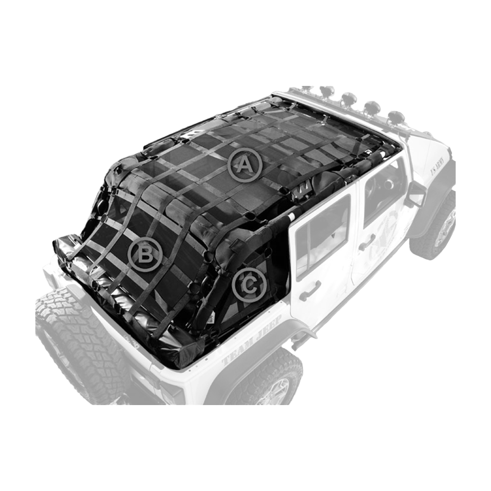 Jeep JK Wrangler Cargo Net 4D