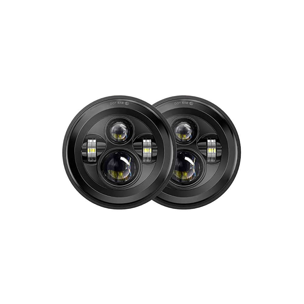 Jeep JK 7'' Dragon LED Head Light Style 1