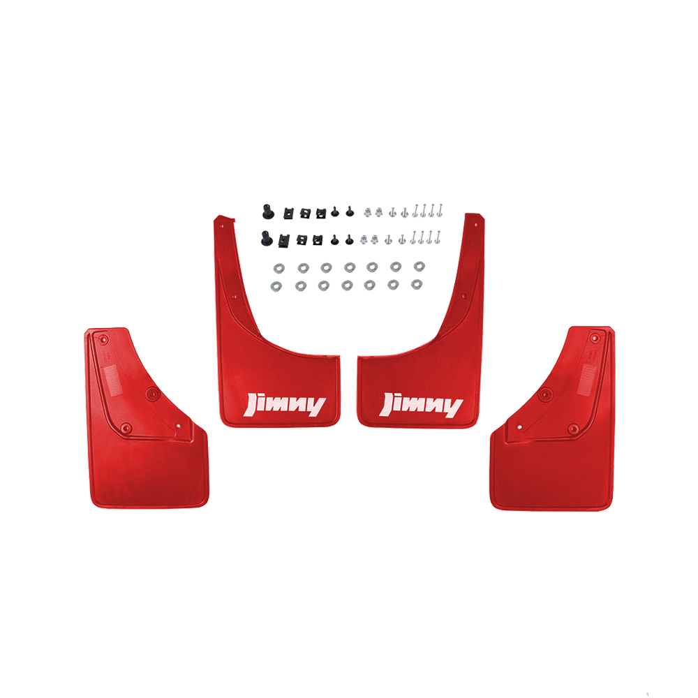 Jimny 2018+ Mud Flaps Red (3 and 5 Door)