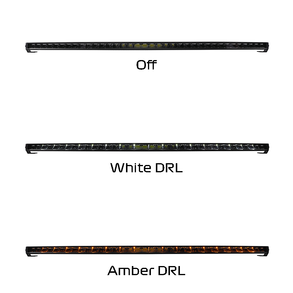 50" LED Curved Light Bar with Amber 2Pin 25A