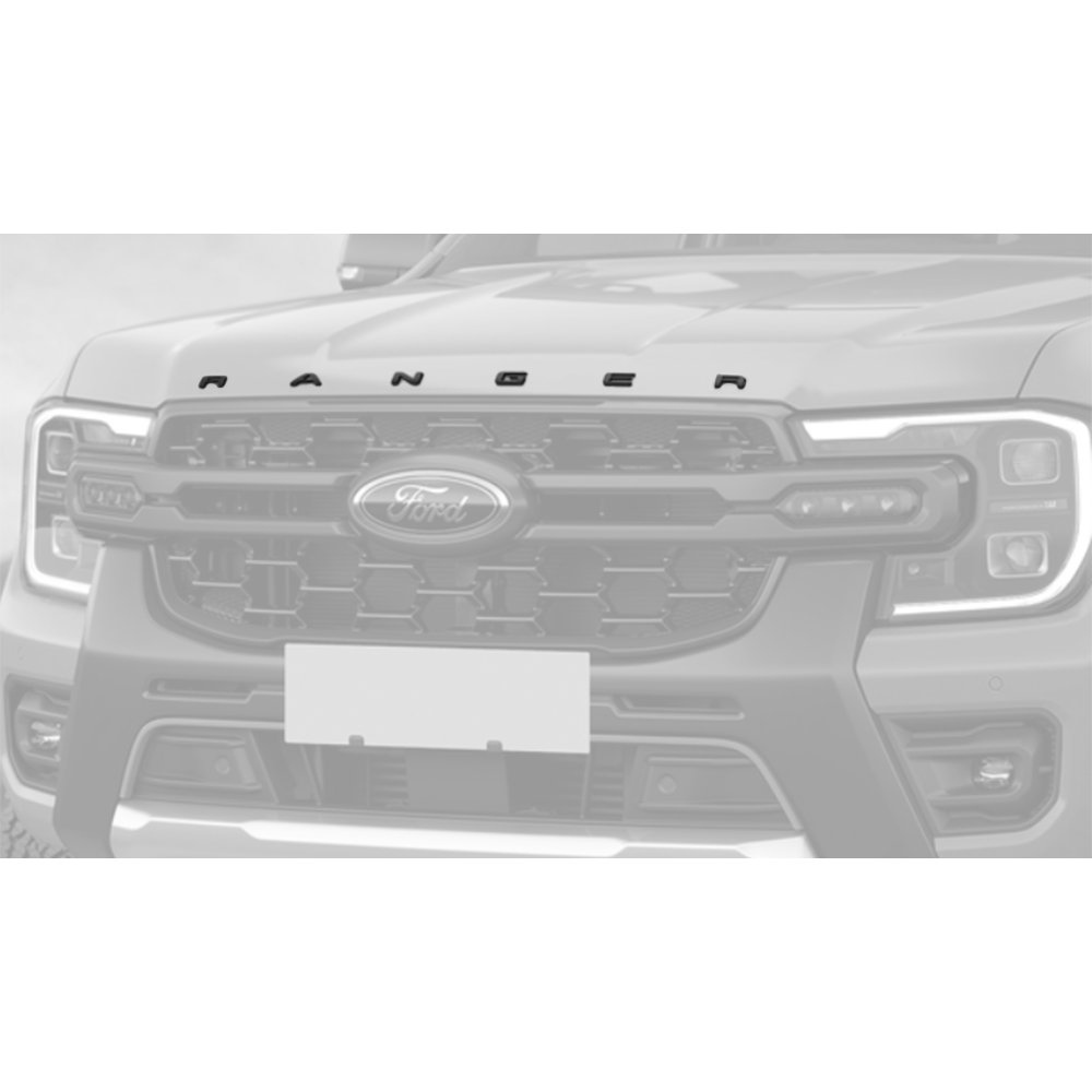 Ford Ranger Hood Logo Black
