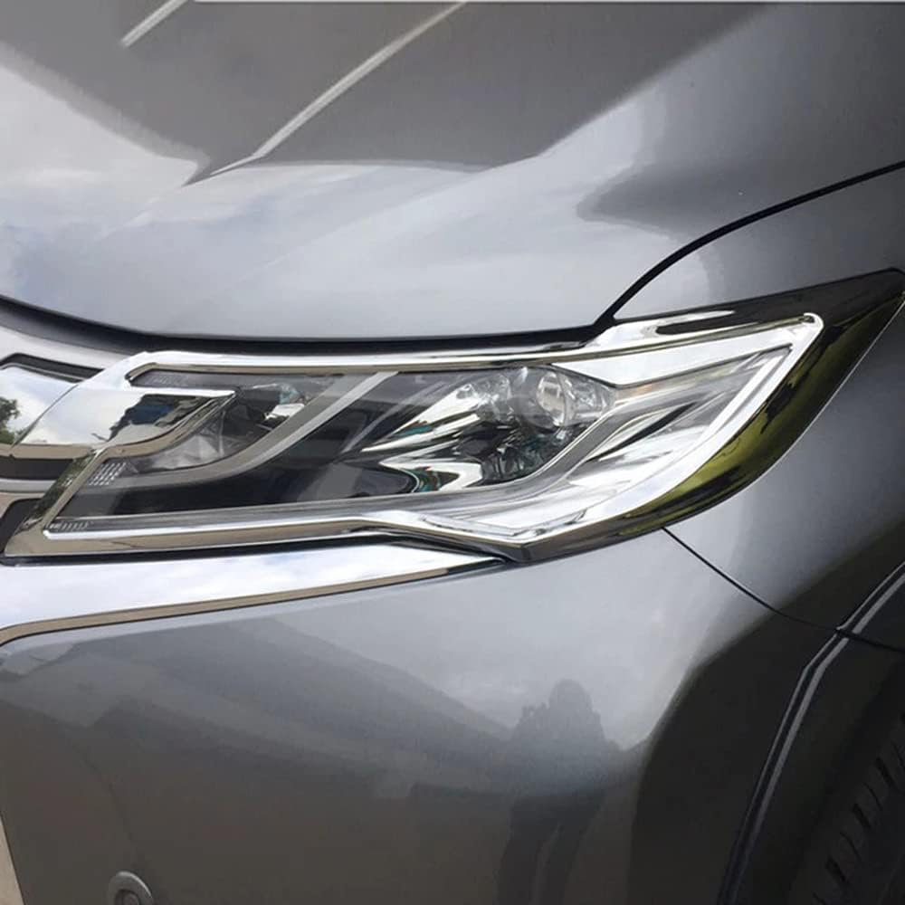 Pajero Sport 2016-2019 Head light Trims Chrome