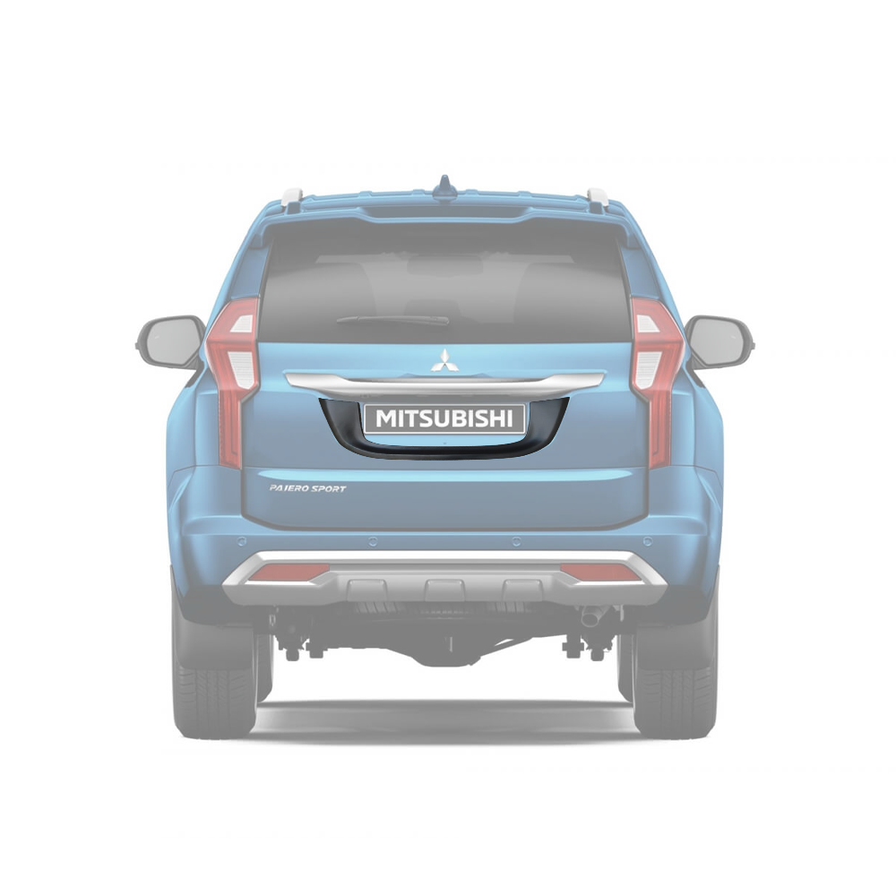 Pajero Sport 2019-2025 License Plate Trim M/B