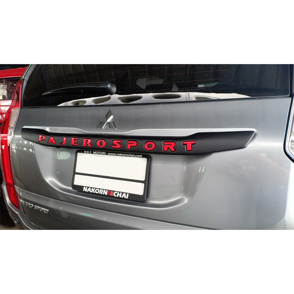 Pajero Sport 2019-2025 Tail Gate Trim with Red M/B