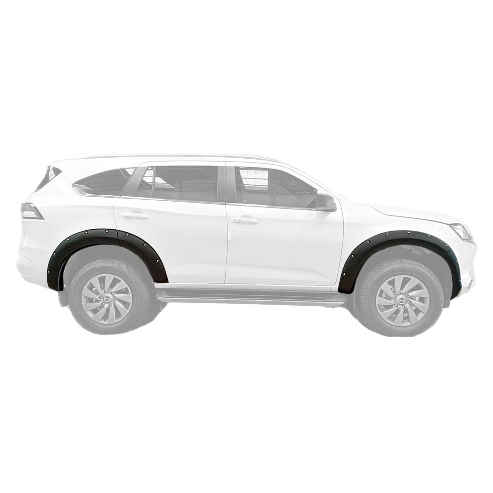 Isuzu MUX 21+ V3 Fender Flares Matt Black