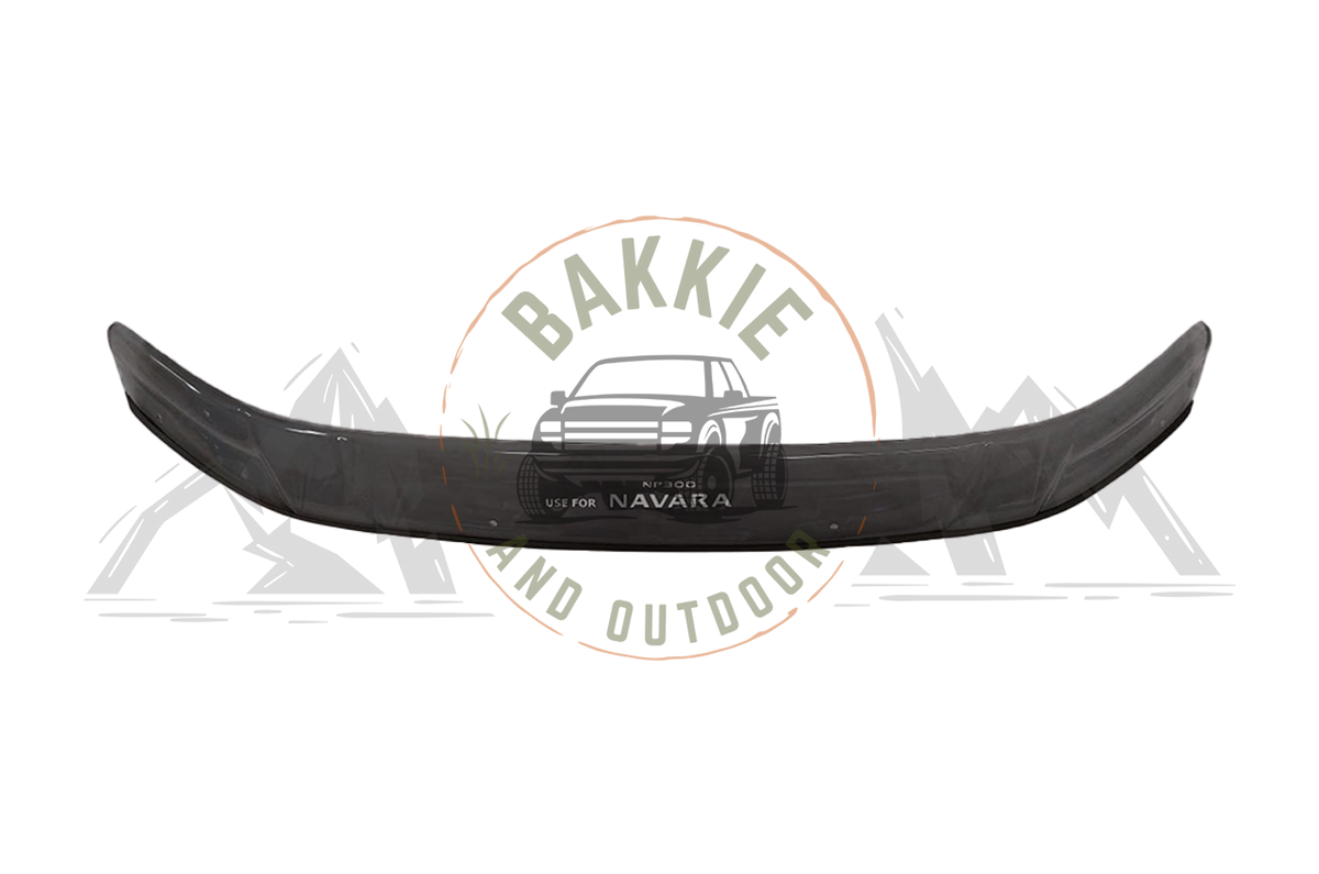 Nissan Navara 14+ Bonnet Guard tparent Black big