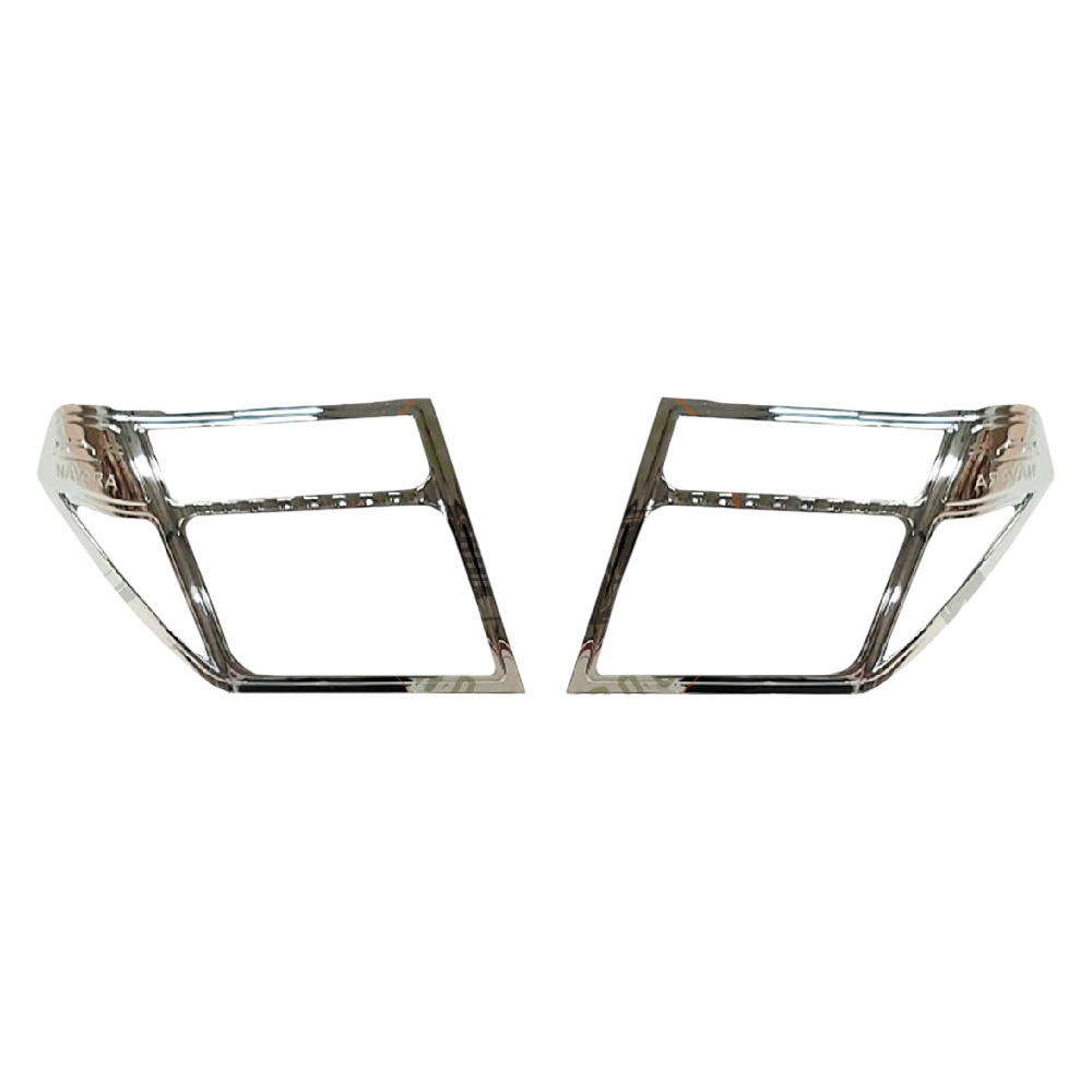 Nissan Navara 2007-2013 Head Light Covers Chrome