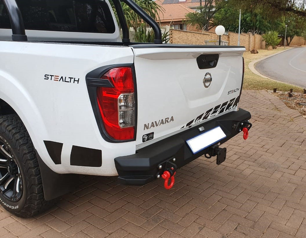 WILDOG Nissan Navara (2017-2020) Alpha Style Rear Replacement Bumper (Non-PDC Friendly)