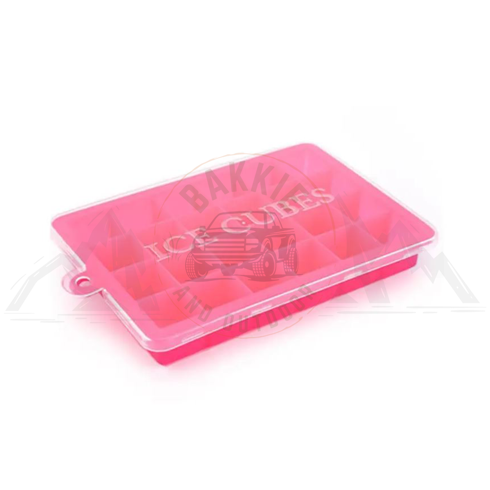 24 Grid Silicon Ice Tray Pink