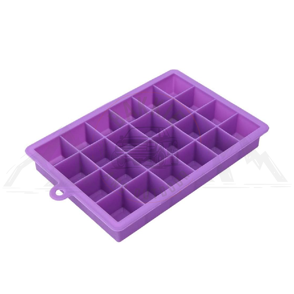 24 Grid Silicon Ice Tray Purple