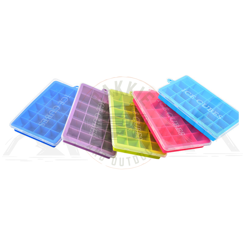 24 Grid Silicon Ice Tray Purple