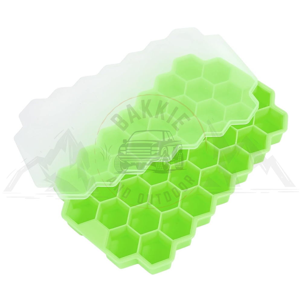 37 Grid Silicon Ice Tray Lime