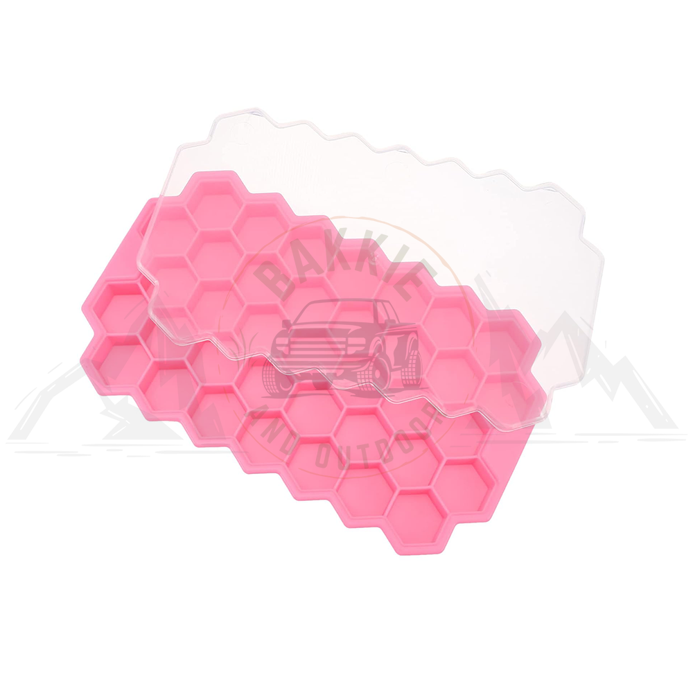 37 Grid Silicon Ice Tray Pink