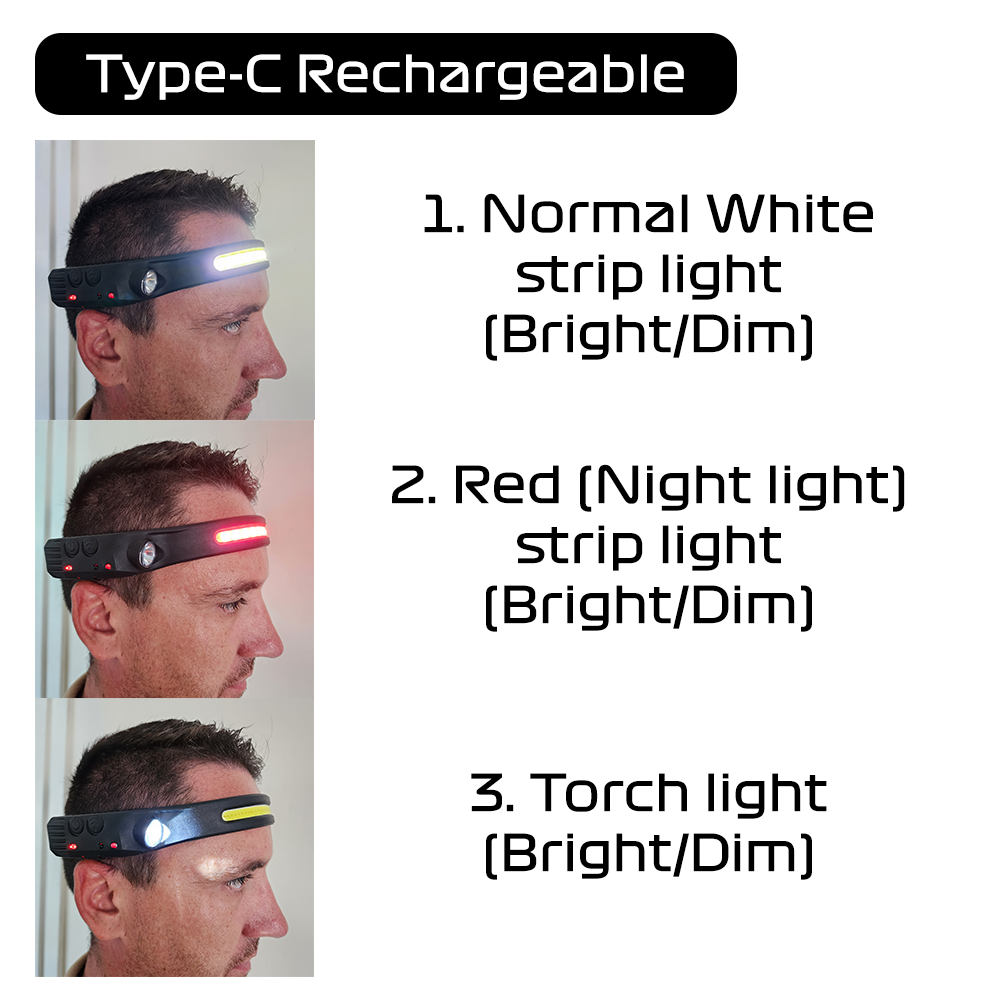 Head Lamp Halo White/Red V3