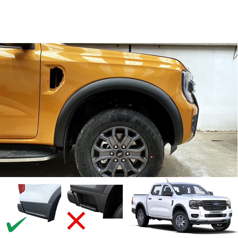 Ranger 2022+ V8 Fender Flares D/C OP WT wsensor