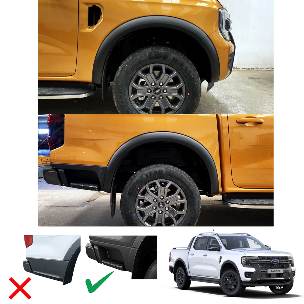 Ranger 2022+ V8 Fender Flares D/C OP WT wsensor