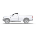 Ranger 2022+ Weather Guards Black Single Cab