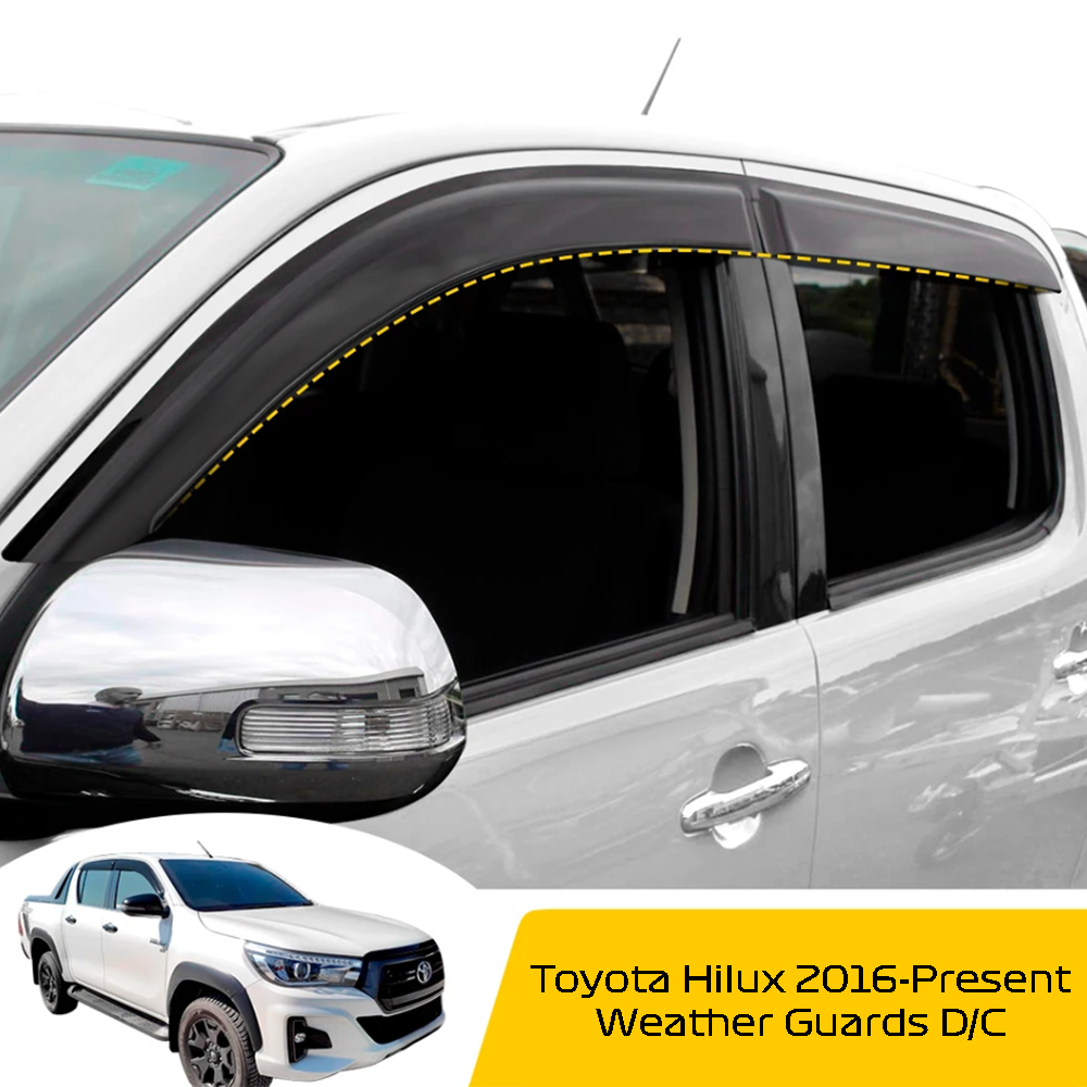 Toyota Revo 2016-2025 Weather Guards No Logo M/B