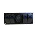 4 Way Switch Dual Blue LED Blue Voltmeter