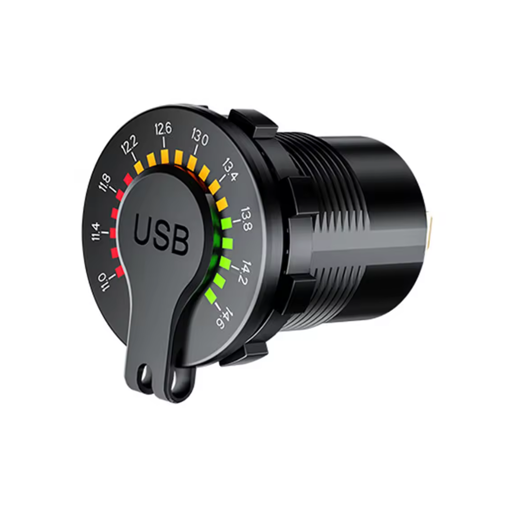 Volt Meter Color USB Dual Charge