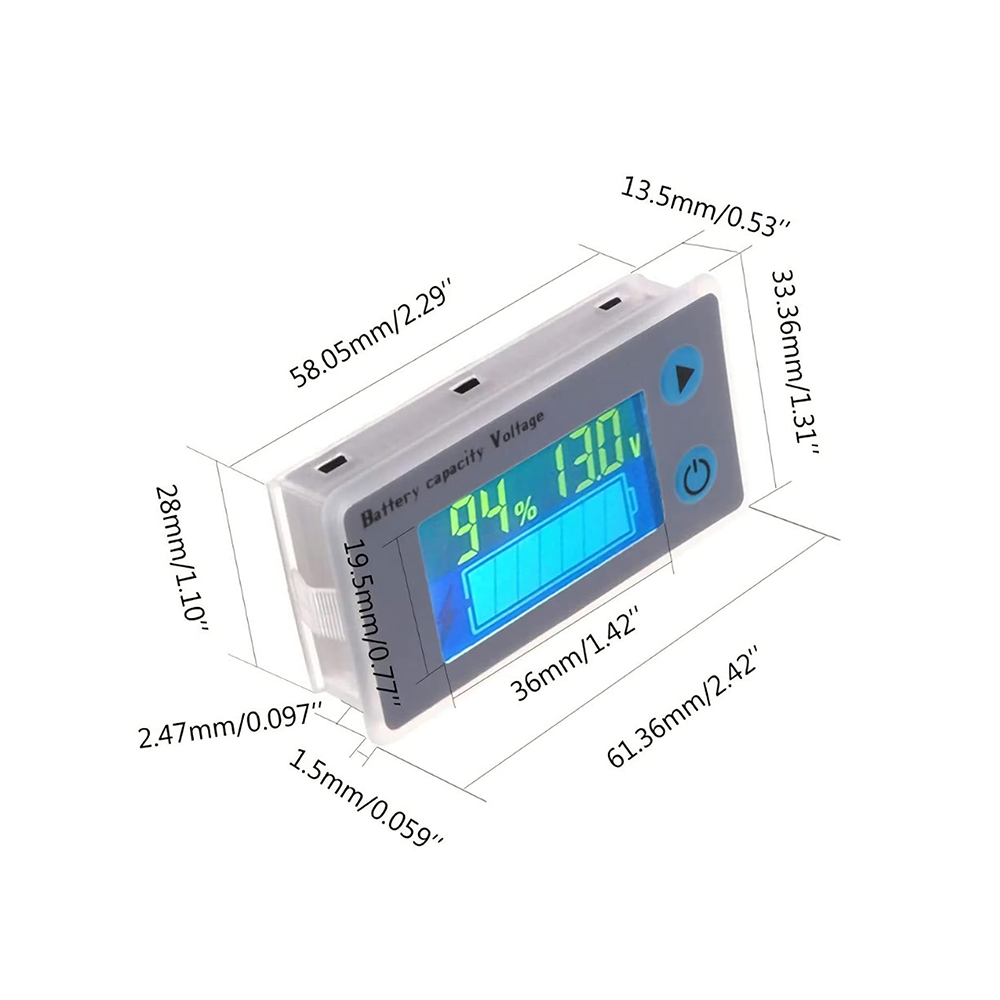 High Grade Voltmeter Battery Indicator