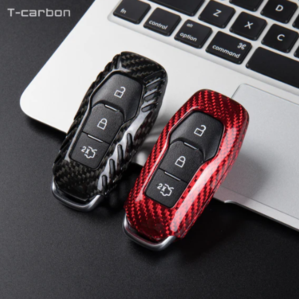 T-Carbon Ford Mustang (2015-2020) Key Cover (Real Carbon Fiber)