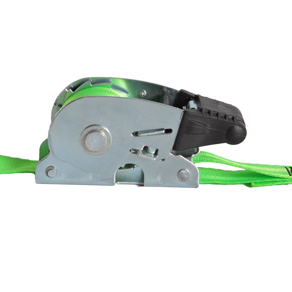 Ratchet Strap 1"x6ft Retractable Tie Down Green